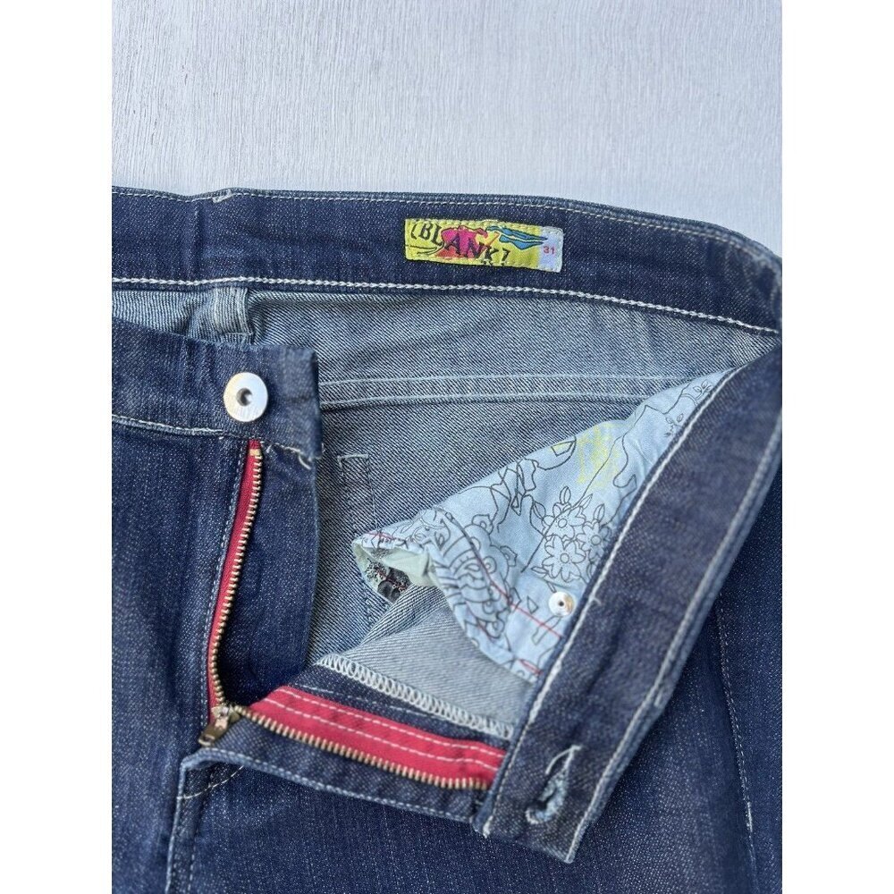 Blank NYC Women’s Blue Denim Bermuda Shorts Size 31 Cropped Mid Rise Stretch NWT - Picture 7 of 10